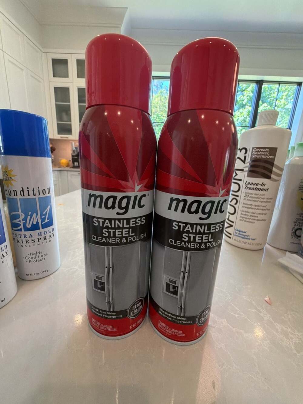 2 Pack Magic Stainless Steel Cleaner & Polish 17 oz Aerosol Cans